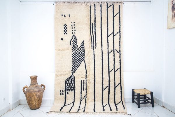 Beni Ourain Creative Geometric Patterns Carpet from morocco