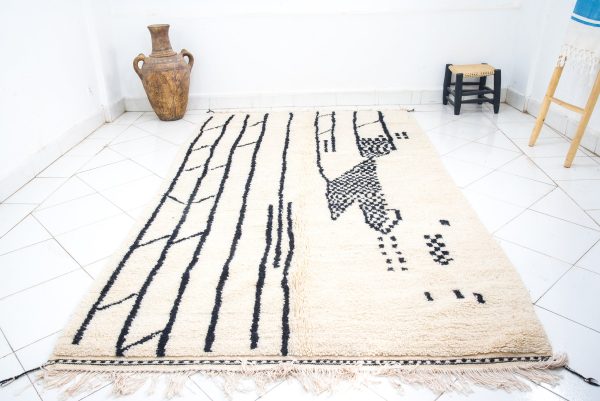 Beni Ourain Creative Geometric Patterns Carpet from morocco