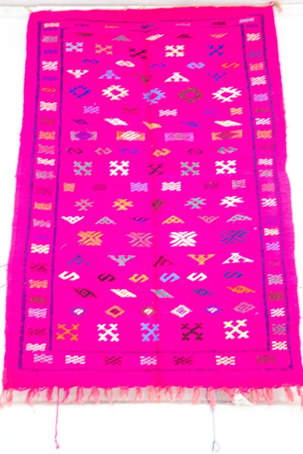 vintage moroccan pink rug - very good condition - beautiful pink handmade antique rug from morocco