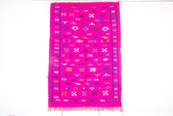 vintage moroccan pink rug - very good condition - beautiful pink handmade antique rug from morocco