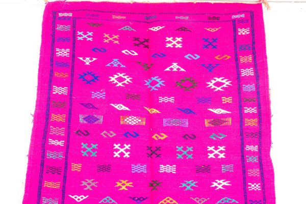 vintage moroccan pink rug - very good condition - beautiful pink handmade antique rug from morocco