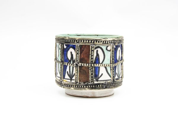 handmade Pottery Pot Moroccan vase Arabian Art Decor Table