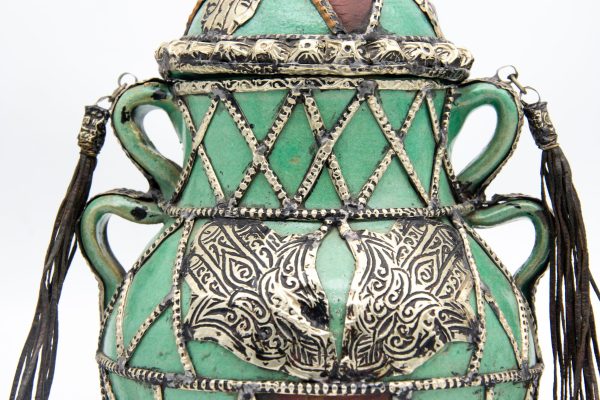 Vintage Pottery Pot Moroccan Arabian Art Decor luxurious office decoration
