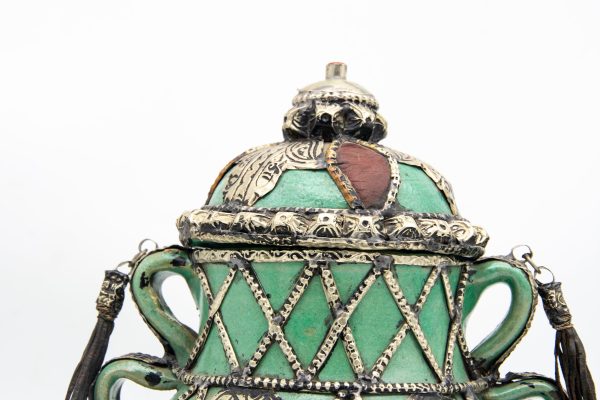 Vintage Pottery Pot Moroccan Arabian Art Decor luxurious office decoration