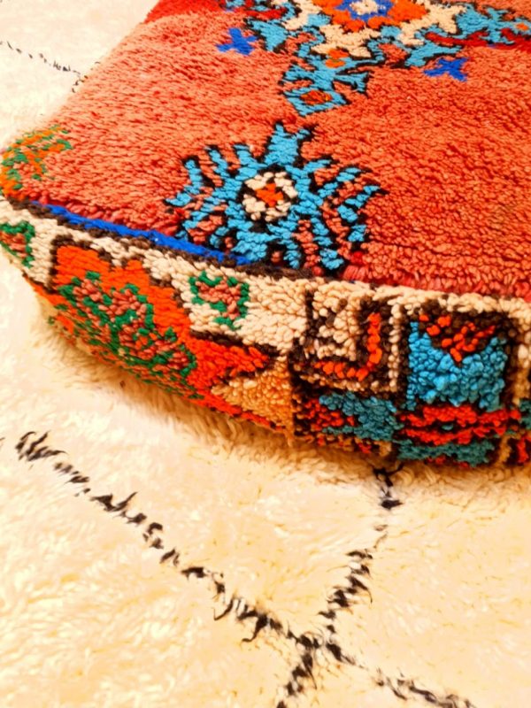 Moroccan Cushion Ottoman Moroccan Square Pouf | Filled & Unfilled Availabe | Amazing Morrocan floor pillows boho decor ideas dog rest
