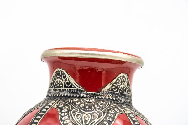 handmade Pottery Pot Moroccan vase Arabian Art Decor Table