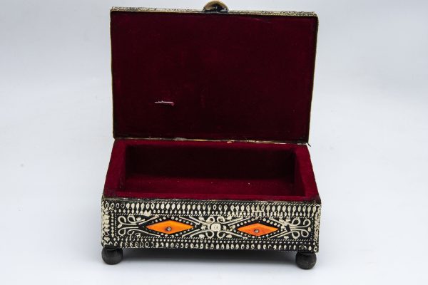 Old Moroccan chest, Jewellery Box Oriental Vintage Brass Treasure Chest Jewelry Box