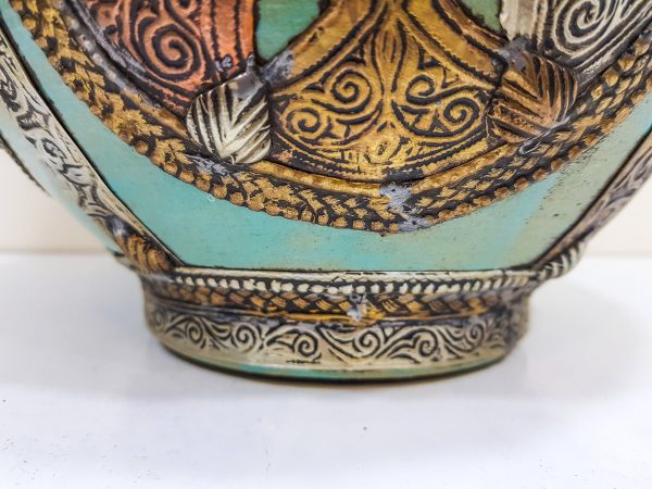 handmade Pottery Pot Moroccan vase Arabian Art Decor Table