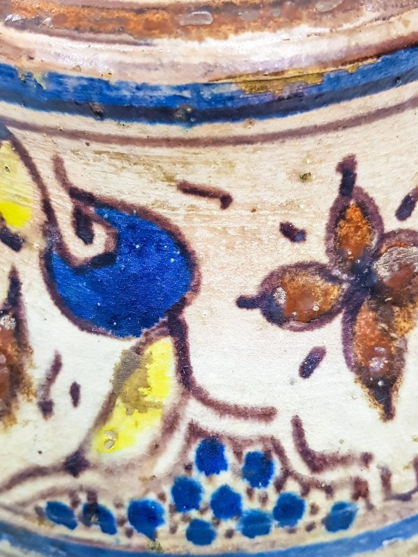 antique clay Pottery Pot Moroccan vase berber Arabian Art Decor Table