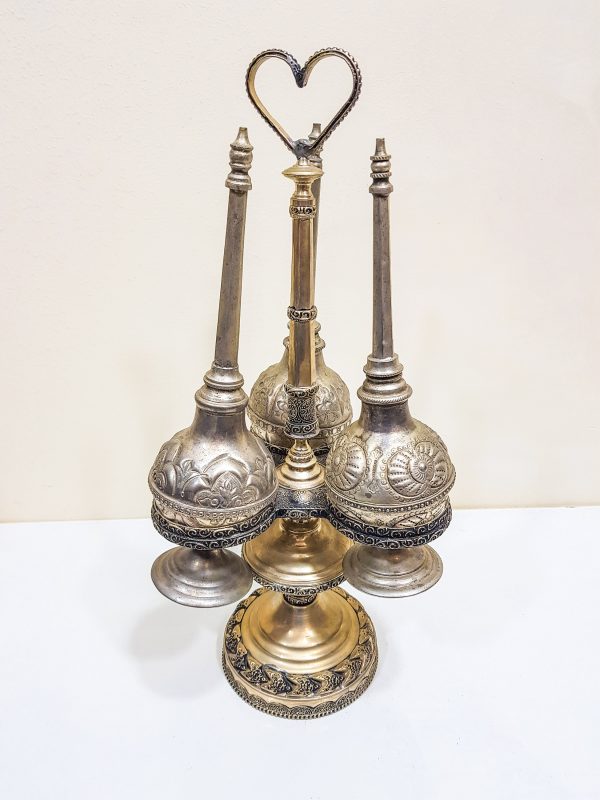 Set of 3 Rose Water - Morrocan rose water sprayer - Very beautiful moroccan antique decor