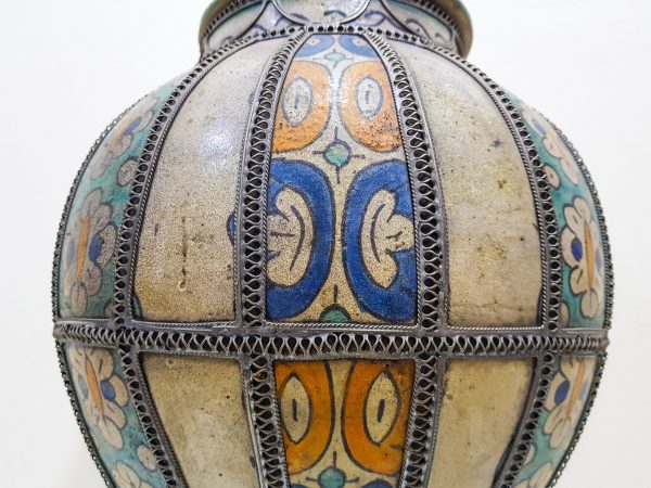 handmade Pottery Pot Moroccan vase Arabian Art Decor Table