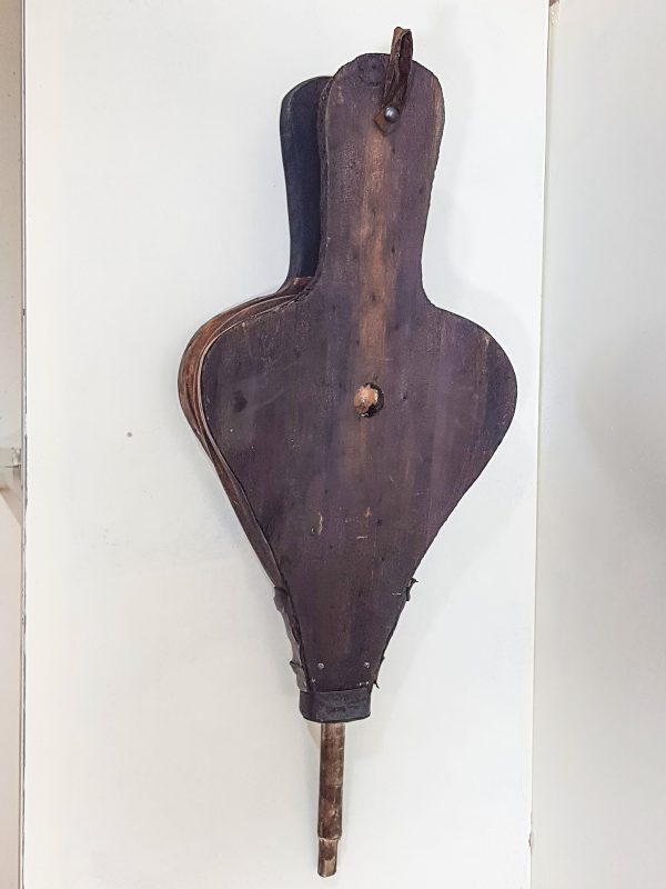 Moroccan Fire Bellow, Antique Wood leather Fire Bellows, Leather Fireside Fire Place smoking pipe Fireside, Open Fire Place