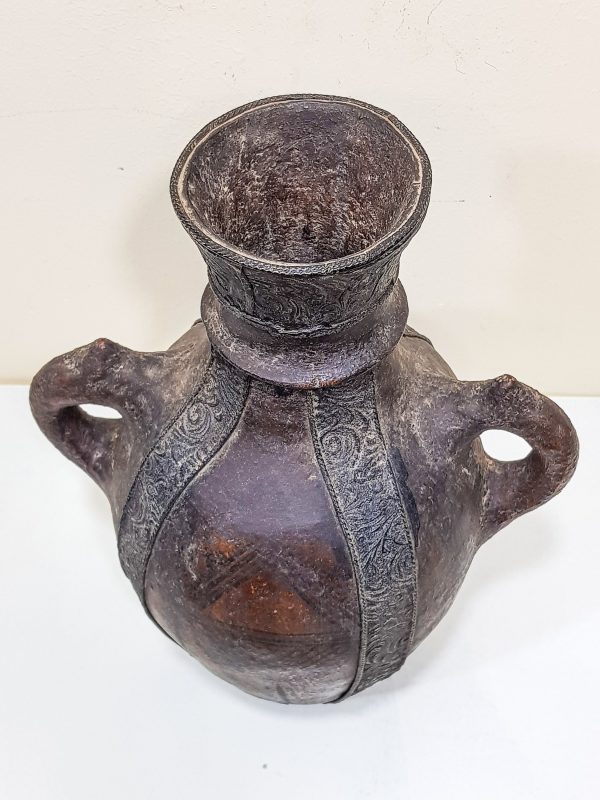 antique clay Pottery water Pot Moroccan vase berber Arabian Art Decor Table