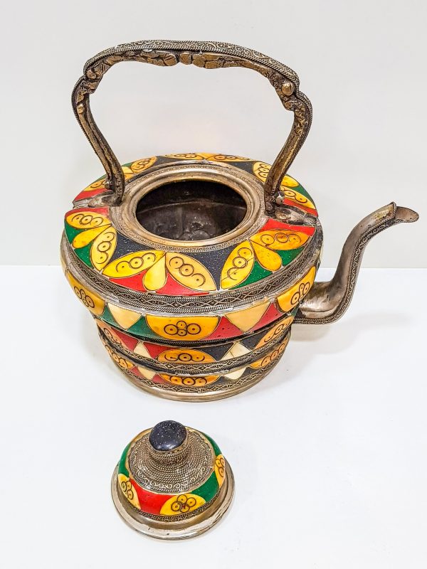 VINTAGE Moroccan Copper Teapot, Antique Copper Teapot Morocco, Moroccan Handmade Teapot