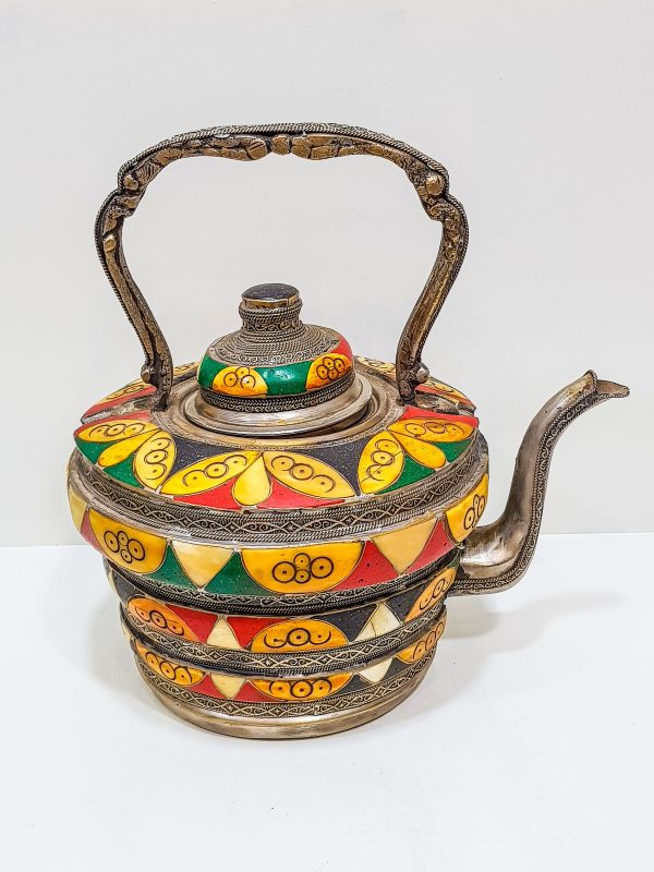 VINTAGE Moroccan Copper Teapot, Antique Copper Teapot Morocco, Moroccan Handmade Teapot
