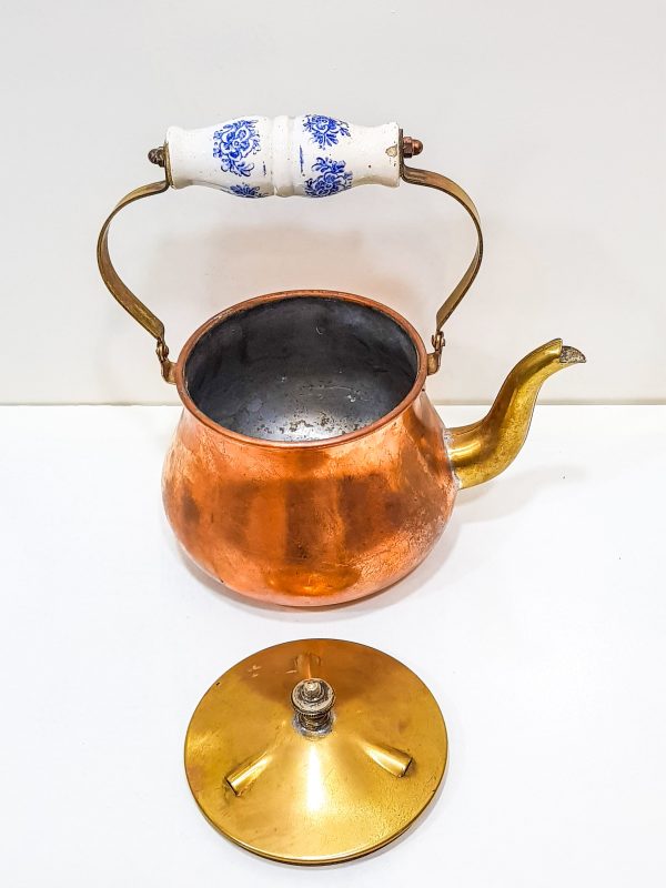 Vintage Moroccan Engraved Tea pot, VINTAGE Moroccan Copper Teapot, Antique Copper Teapot Morocco