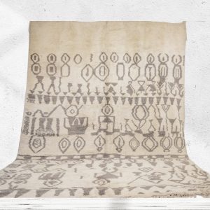 Woven Moroccan rug Vintage Oushak Rug, Morrocan ivory rug, Scandinavian Nordic Decor Inspired Rug Hand Woven Wool MOROCCO RUGS
