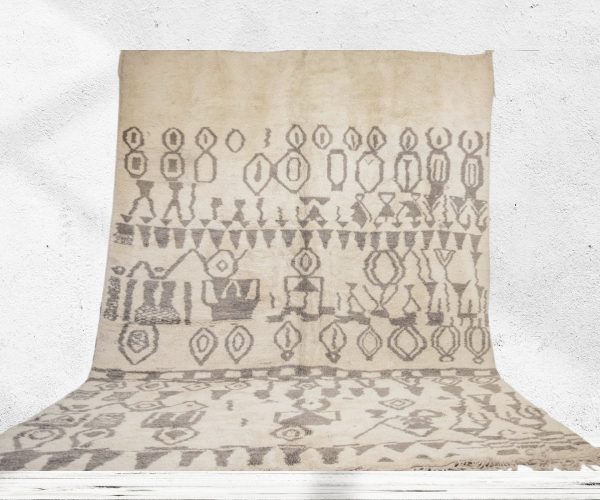 Woven Moroccan rug Vintage Oushak Rug, Morrocan ivory rug, Scandinavian Nordic Decor Inspired Rug Hand Woven Wool MOROCCO RUGS