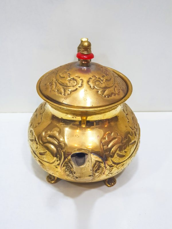 Vintage Moroccan Engraved Tea pot, VINTAGE Moroccan Copper Teapot, Antique Copper Teapot Morocco