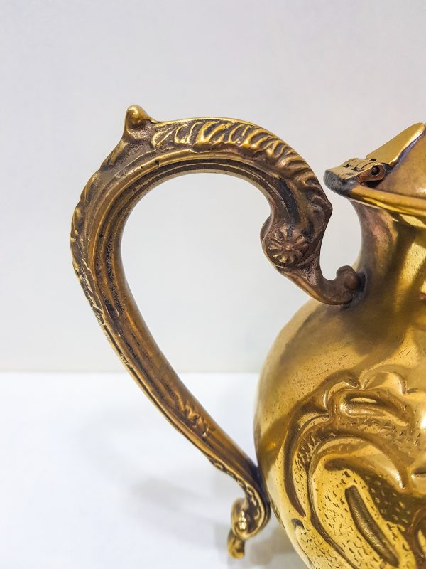 Vintage Moroccan Engraved Tea pot, VINTAGE Moroccan Copper Teapot, Antique Copper Teapot Morocco