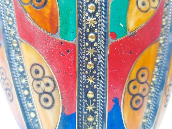 Vintage Moroccan Vase, Antique Copper Vase Morocco