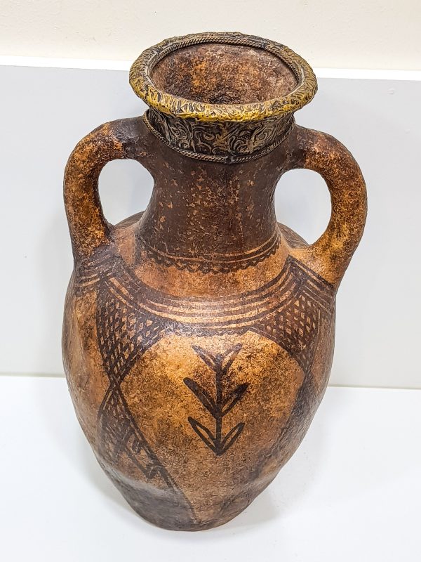 antique clay Pottery water Pot Moroccan vase berber Arabian Art Decor Table
