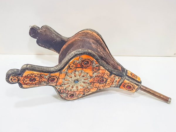 Moroccan Fire Bellow, Antique Wood leather Fire Bellows, Leather Fireside Fire Place smoking pipe Fireside, Open Fire Place