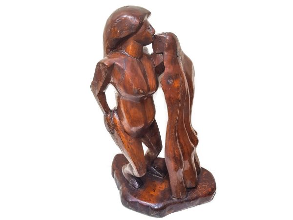Wooden Mother Sculpture, Unique Mother Sculpture Wood, Wood Sculpture Art, mom figurine