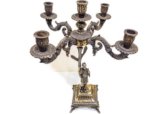Rare candlestick jewish Art Decor Table