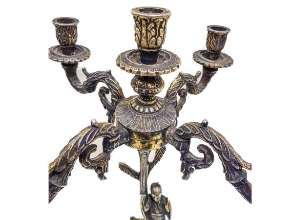Rare candlestick jewish Art Decor Table