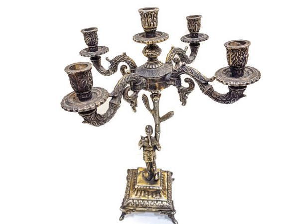 Rare candlestick jewish Art Decor Table