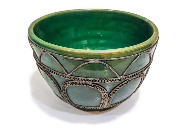 handmade Pottery Pot Moroccan vase Arabian Art Decor Table