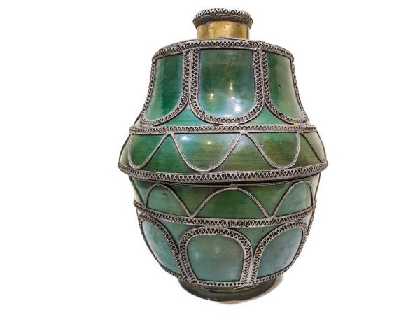 handmade Pottery Pot Moroccan vase Arabian Art Decor Table