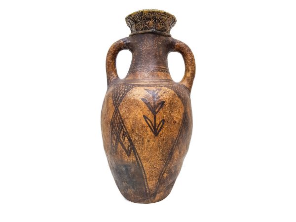 antique clay Pottery water Pot Moroccan vase berber Arabian Art Decor Table