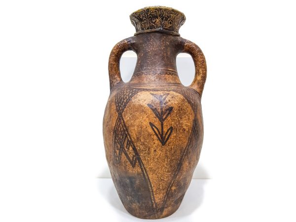 antique clay Pottery water Pot Moroccan vase berber Arabian Art Decor Table