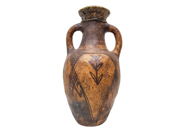 antique clay Pottery water Pot Moroccan vase berber Arabian Art Decor Table