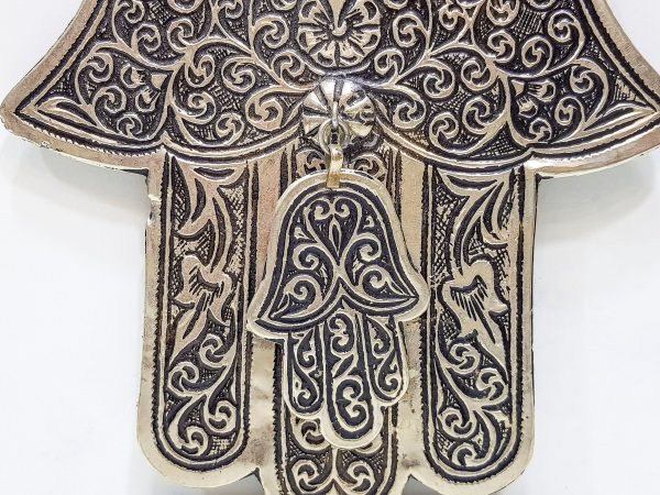 Large vintage Hamsa - Moroccan hand of fatima - Vintage Moroccan Decor
