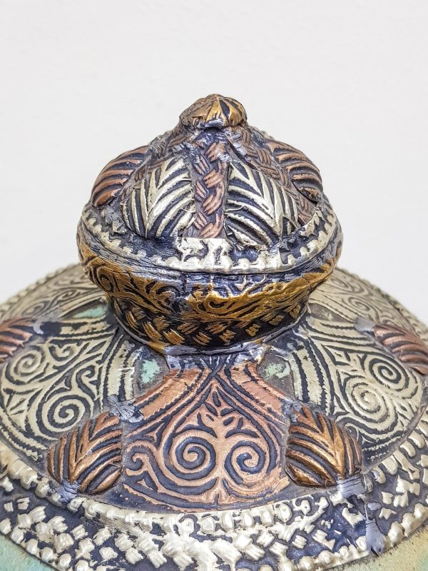 handmade Pottery Pot Moroccan vase Arabian Art Decor Table