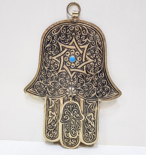 Large vintage Hamsa - Moroccan hand of fatima - Vintage Moroccan Decor
