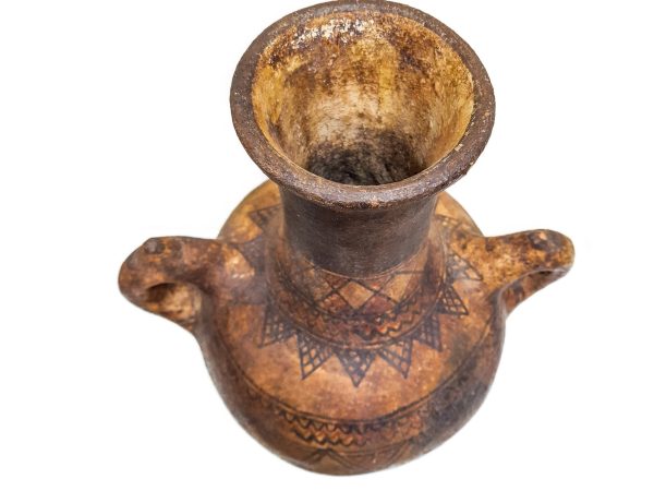 antique clay Pottery water Pot Moroccan vase berber Arabian Art Decor Table