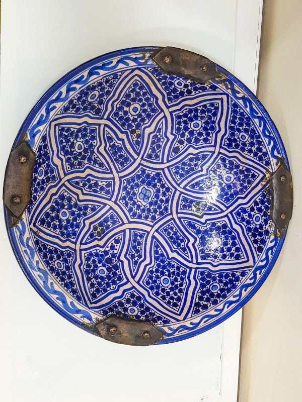 Moroccan Patterned Earthenware Bowls, Very beautiful moroccan antique decor