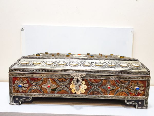 Mother Day Gift boxe from daughter - Vintage Moroccan chest - Moroccan Wooden Chest