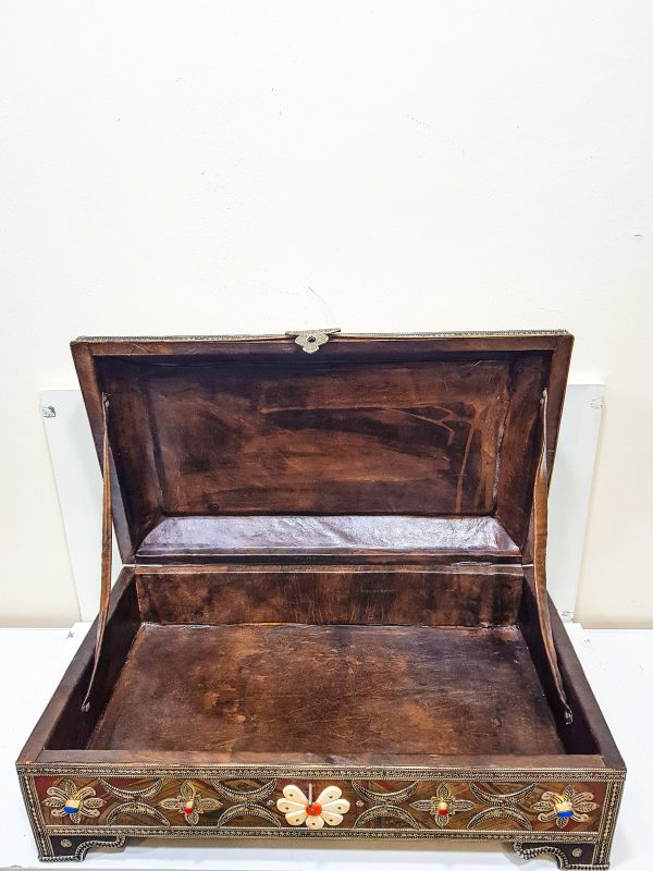 Mother Day Gift boxe from daughter - Vintage Moroccan chest - Moroccan Wooden Chest