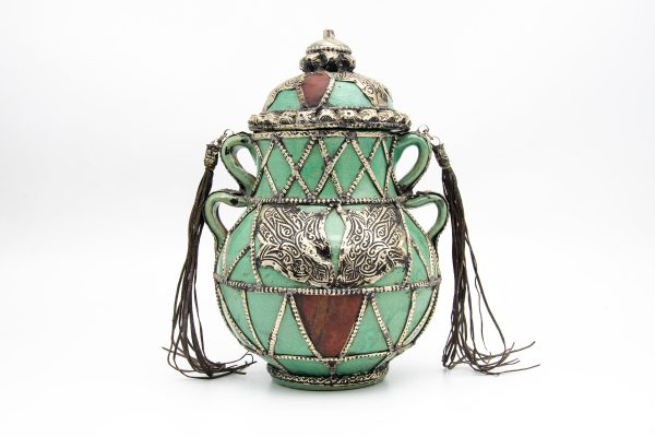 Vintage Pottery Pot Moroccan Arabian Art Decor luxurious office decoration