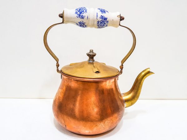 Vintage Moroccan Engraved Tea pot, VINTAGE Moroccan Copper Teapot, Antique Copper Teapot Morocco