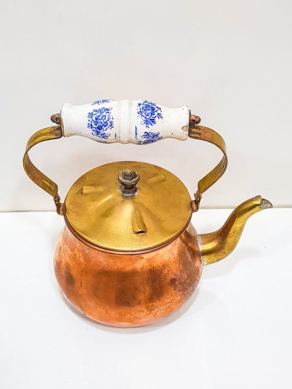 Vintage Moroccan Engraved Tea pot, VINTAGE Moroccan Copper Teapot, Antique Copper Teapot Morocco