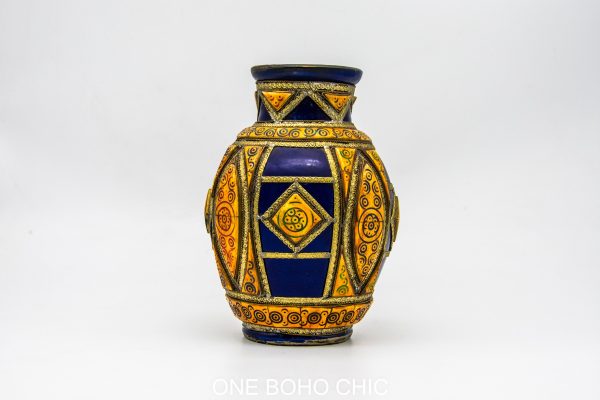 old moroccan berber jar to be used as office decor or to hold your love one ash