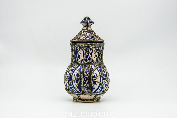 Old ash Pottery Pot Moroccan vase Arabian Art chic luxurious Decor