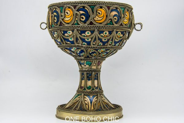 Old Pottery Pot Moroccan vase Arabian Art chic luxurious Decor