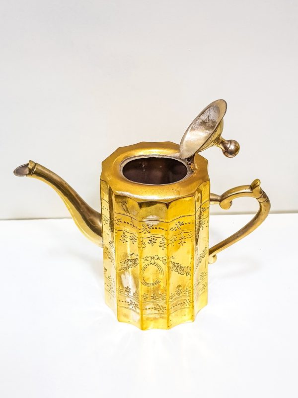 Vintage Moroccan Engraved Tea pot, VINTAGE Moroccan Copper Teapot, Antique Copper Teapot Morocco